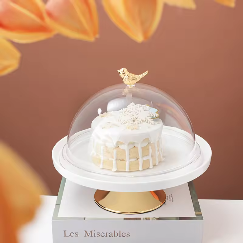 Glass Cake Stands with Lids
